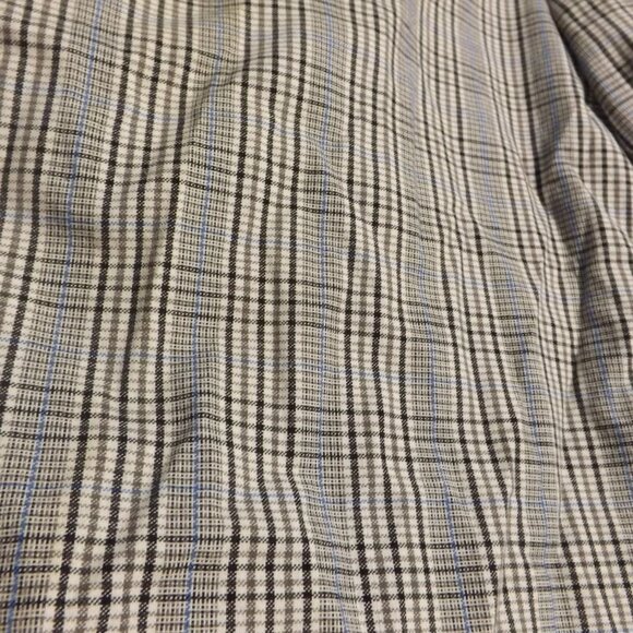 Hurley Shorts Mens 36 Gray/blue Plaid Casual Lightweight Polyester Viscose - Picture 2 of 8